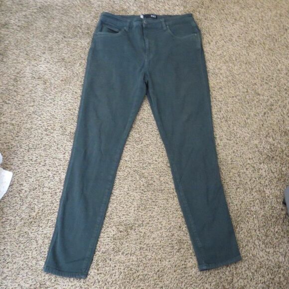 Kut from the Kloth Denim - Kut MIA High Rise Fab Ab Toothpick Skinny Jeans Forest Green 12 EUC